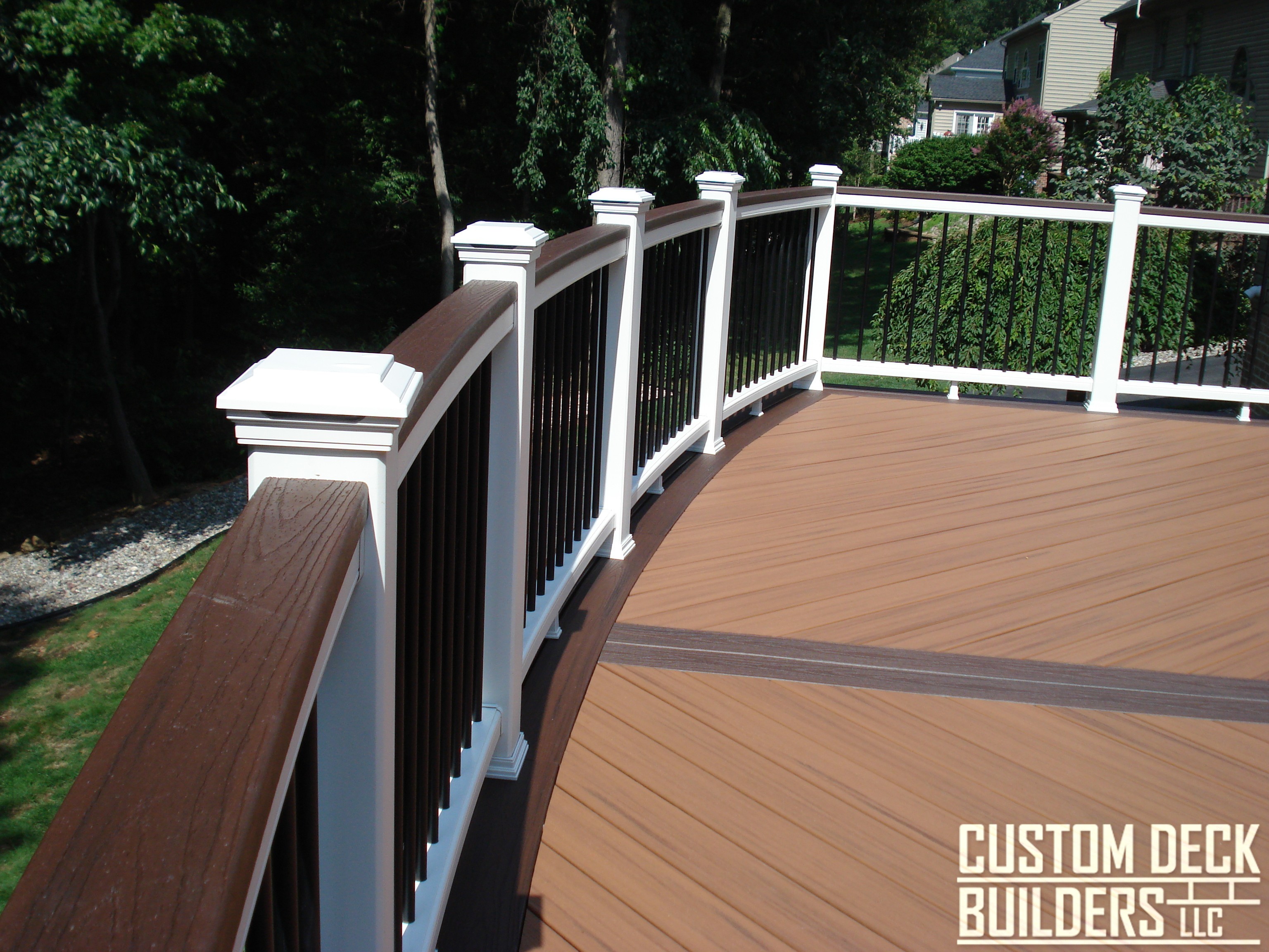 Curved Deck Slider 11 Custom Deck Builders, LLC