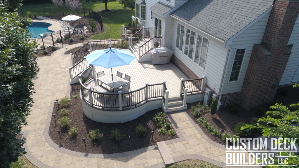 Curved Decking Contractor Custom Deck Builders Llc Custom Deck Builders Llc Provides Curved Building Services In Southern Pennsylvania And Northern Maryland